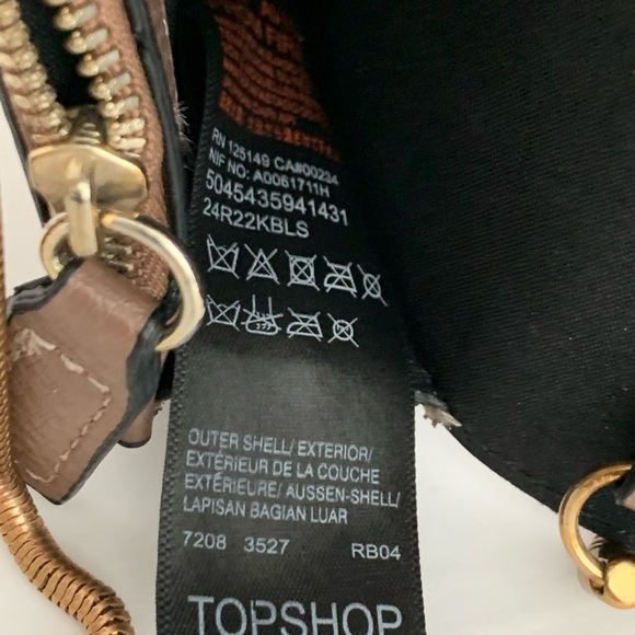 TopShop minimalist Crossbody Bag Tan GUC 🎈🎈 - Picture 6 of 11